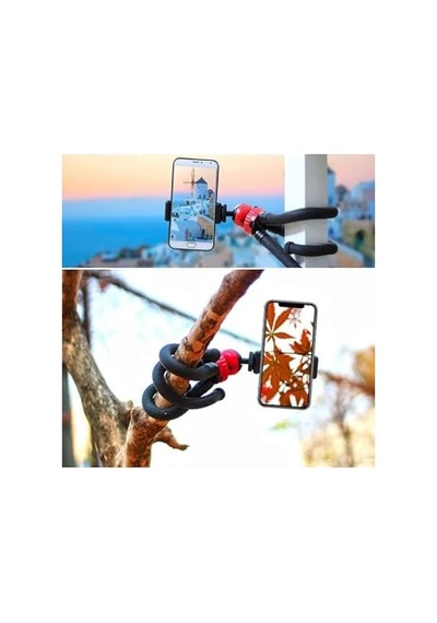 Ayrex Esnek Monopod Tripod Youtuber Yayıncılar Ve Sosya Medya İçin İdeal 30cm Ahtapot 360 Derece Taşınabilir Ayakl Diğer