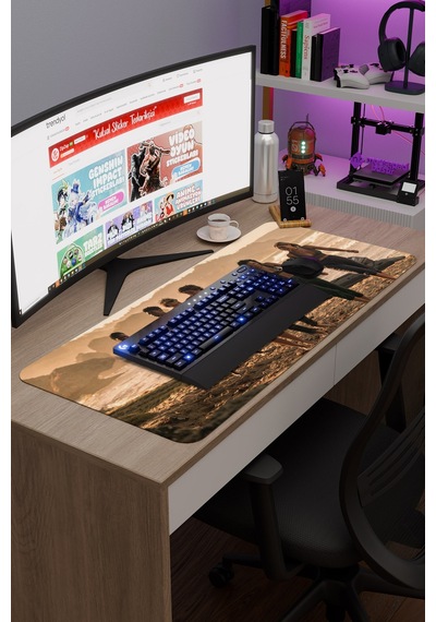Outer Banks V5 90x40 Xxl Gaming Kauçuk Kaymaz Taban Mouse Pad Fare Altlığı