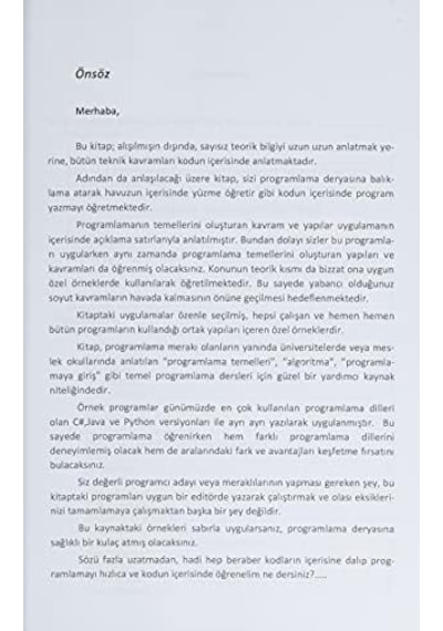 C Java Ve Python İle Programlamaya Dalış: Uygula-öğren-geliştir