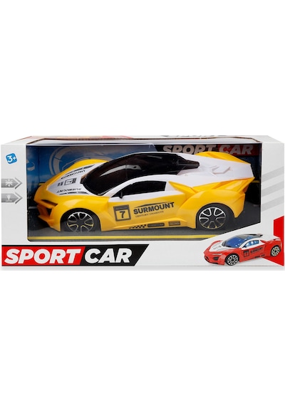 Canem Kutulu Pilli Sesli Işıklı Spor Arabası  Sarı 3+ Yaş