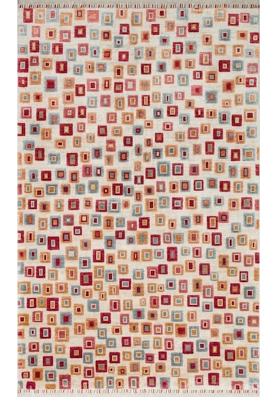 Eko Halı Zr 21 Beige Multy Modern Uşak Halısı Bej - Renkli