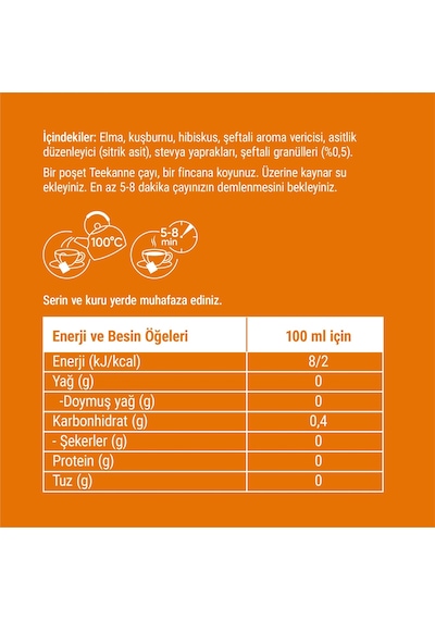 Teekanne Şeftali Karışık Meyve Çayı