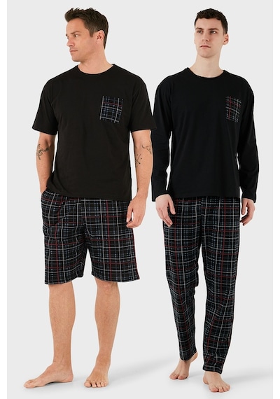 Buratti Erkek Pijama Takımı 657200120s2 Siyah-füme-siyah Siyah-füme-siyah