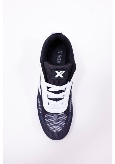 Dijital Baskılı Unisex Lacivert Sneaker - Beyaz Desenli Günlük Ayakkabı Lacivert-beyaz