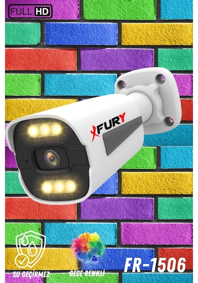 Fury 5mp Lens1080p 6 X Ultra Led Gece Renkli Full Hd Suya Dayanıklı Güvenlik Kamerası Fury 5mp Lens1080p 6 X Ultra Led Gece Renkli Full Hd Suya Dayanıklı Güvenlik Kamerası