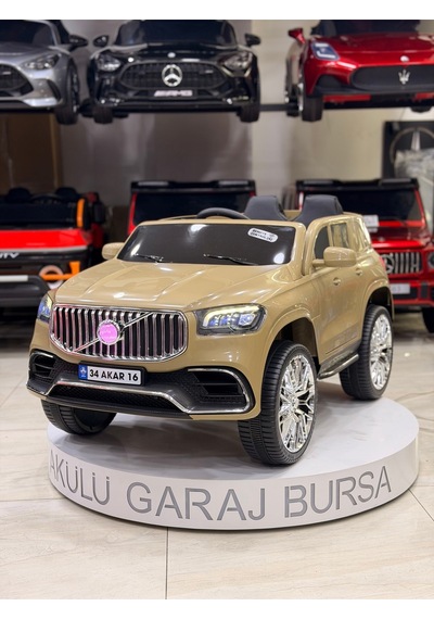 Volvo Akülü Araba 0-6 Yaş Özel Plaka Hediyeli Bej