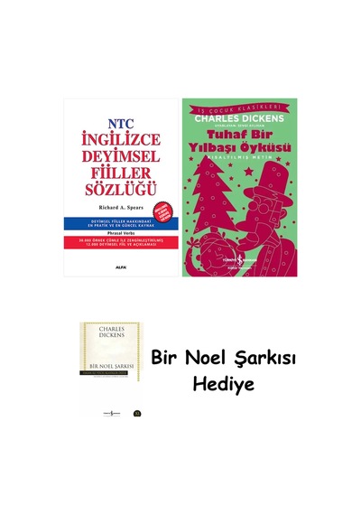 Ntc İngilizce Deyimsel Fiiller Sözlüğü + Tuhaf Bir Yılbaşı Öyküsü + Bir Noel Şarkısı