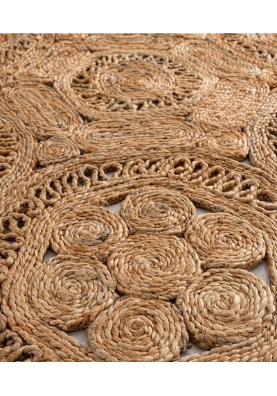 Natura El Dokuma Jüt Bohem Tarz Otantik Salon Oturma Odası Koridor Yatak Odası Natural Halı 00004a Naturel