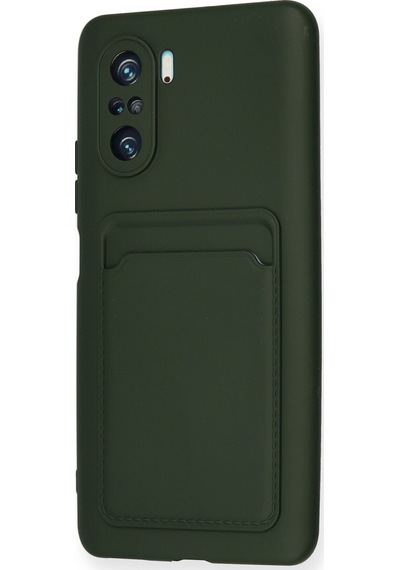 Newface - 633 - Xiaomi Redmi K40 Pro Kılıf Kelvin Kartvizitli Silikon - - Csmo-tex - Koyu Yeşil