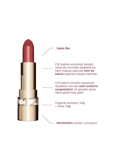 Clarins Joli Rouge 752 Rosewood Ruj 752