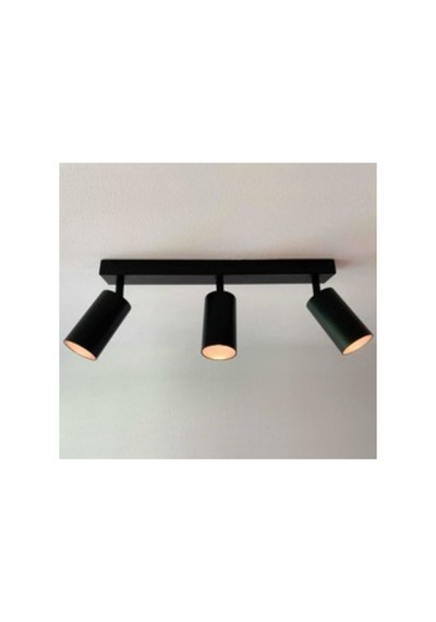 Üçlü Led Avize Led Spot Günışığı Ampullü Siyah