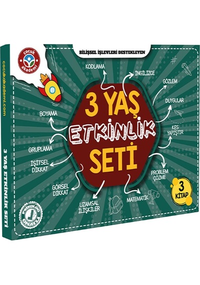 Çocuk Akademi 3 Yaş Etkinlik Seti