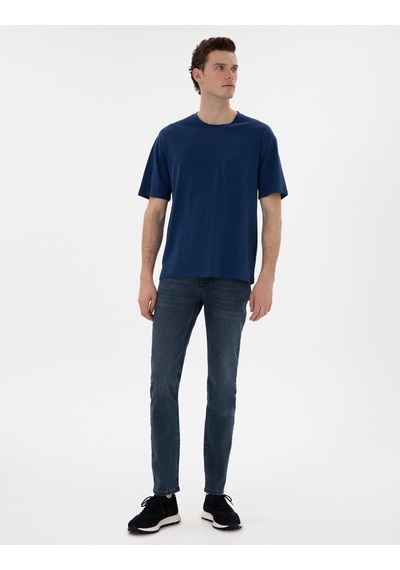 Pierre Cardin Erkek Açık Lacivert Tişört Basic 50306991-vr059 Açık Lacivert