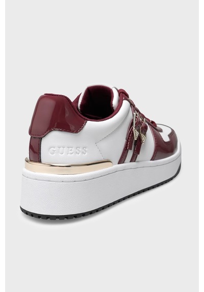Guess Maggnet Logolu Sneaker Ayakkabı Flfmagele12 Kadın Ayakkabı Flfmag Ele12 Wıne Bordo