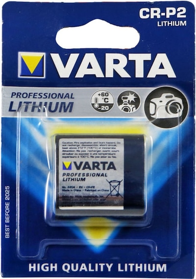 Varta Foto Cr-P2 Pil Lityum 6V 1300 Mah 6204