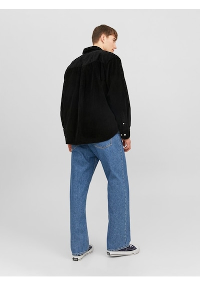 Jack & Jones Jack&jones Oversize Siyah Erkek Gömlek 12239321 001