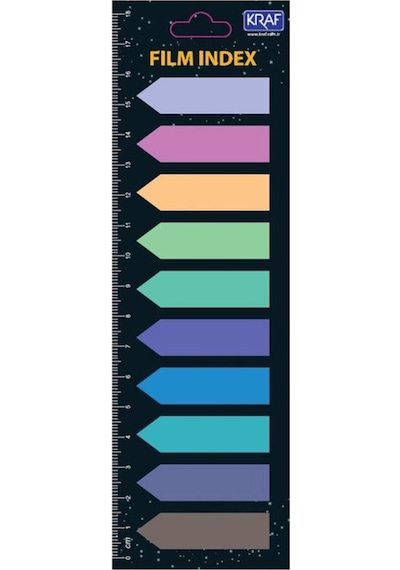Index Film Pp 12x44 Mm Ok Şekilli 10 Renk X 20 Yp 51245 8 Adet