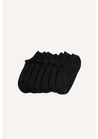 Defacto Kadın Dikişsiz 7li Sneaker Siyah Çorap H5640axnsbk23 Siyah-bk23
