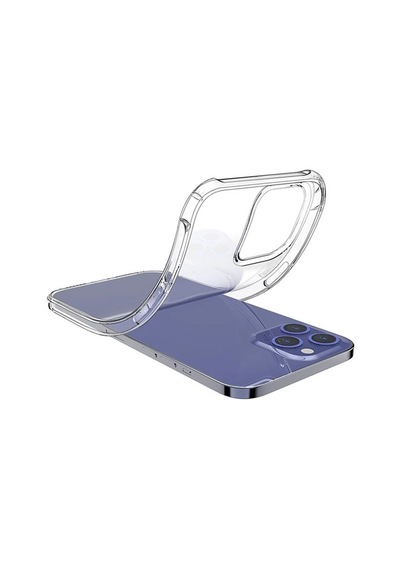Apple     Uyumlu iPhone 12 Pro Max 6.7 Anti-drop Silikon Kılıf Shockproof Şeffaf Kılıf- 5775