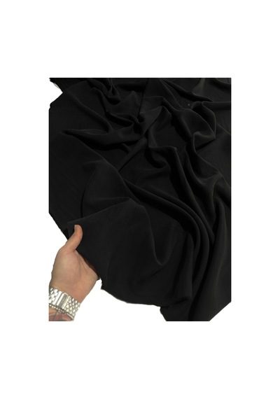 Premium Tencel Cupro Kumaş En 140 Cm Yumuşak Ve Dökümlü Siyah
