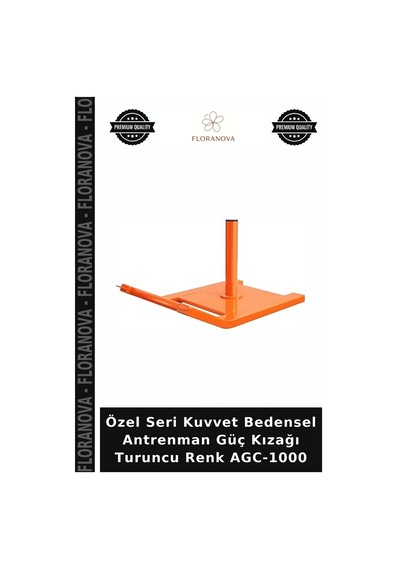 Özel Seri Kuvvet Bedensel Antrenman Güç Kızağı Turuncu Renk Agc-1000