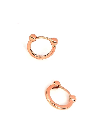 Italyan 925 Ayar Gümüş Rose Trend Toplu Halka Küpe
