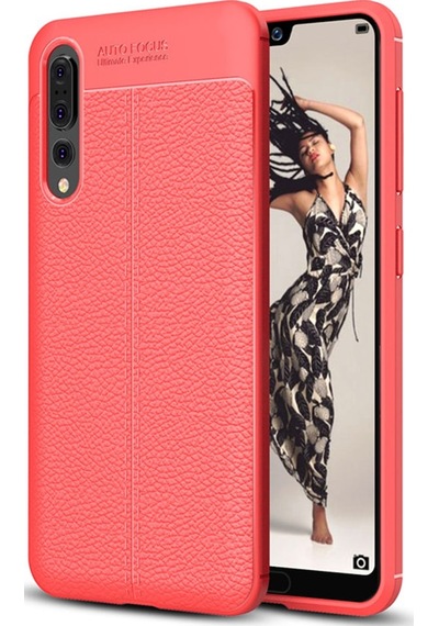 Huawei P20 Pro Kilif Esnek Deri Görünümlü Korumali Niss Silikon 409280786