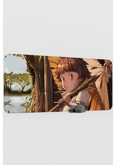 Ateşböceklerinin Mezarı Anime V3 - 90x40 Xxl Gaming Kauçuk Kaymaz Taban Mouse Pad Fare Altlığı