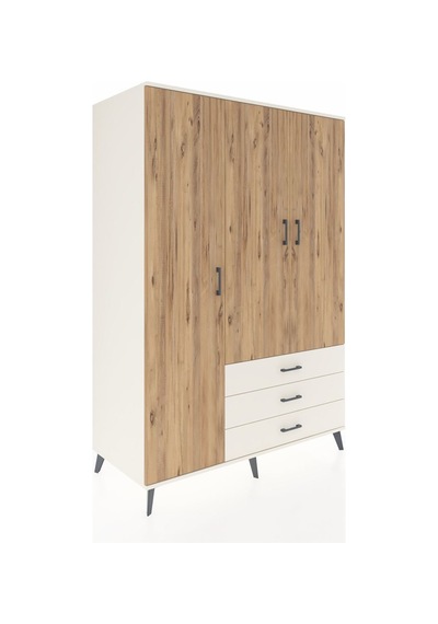 Kronos Dolap 6 Raflı 3 Çekmeceli Tek Askılı 132x59x195 Aytaşı... Aytaşı