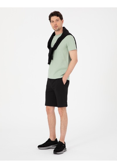 Pierre Cardin Siyah Comfort Fit Örme Şort 50310720-vr046