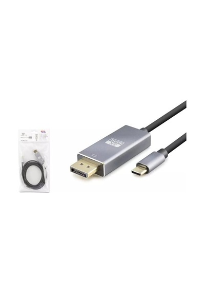 Hadron Hdx7859 Type-c To Displayport Görüntü Kablosu 8k 60hz 1.8 Mt - Gri