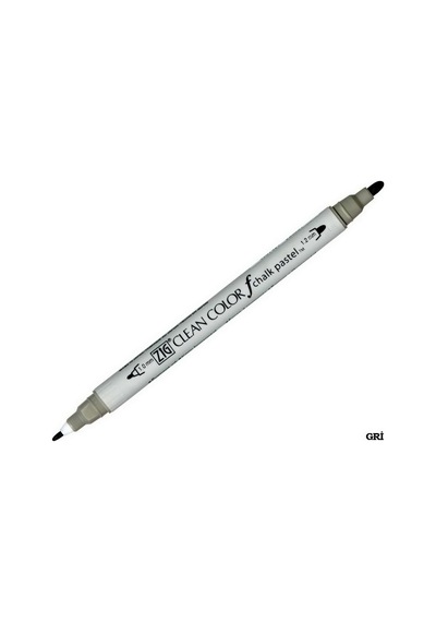 Zig Clean Color F Chalk Pastel Tcs-6500 012  Gray