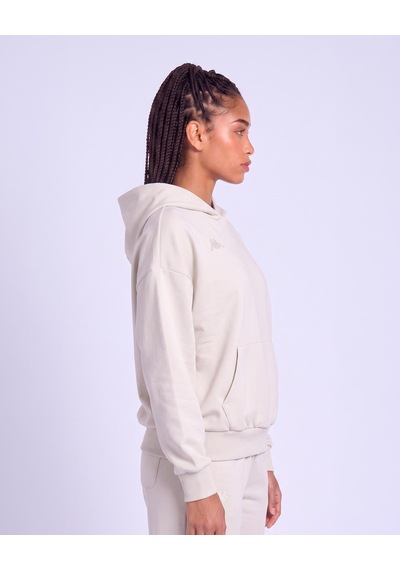 Kappa İnova Tur Kadın Bej Oversize Hoodie