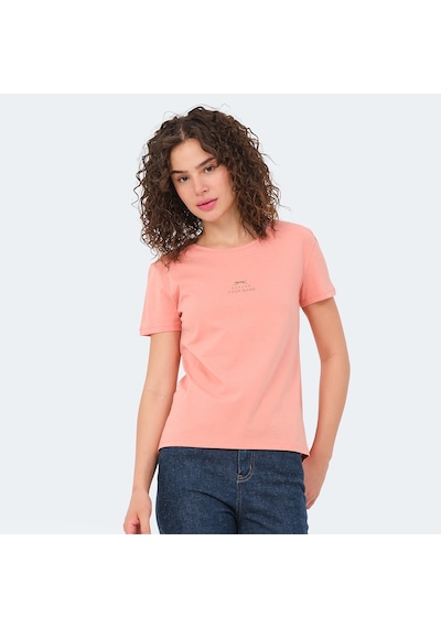 Slazenger VIRAJ Kadın  Somon Tişört