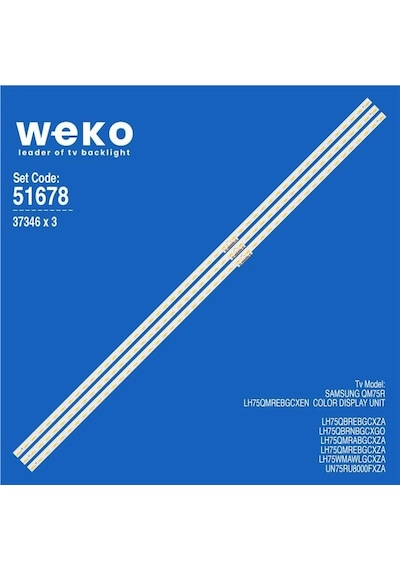 Samsung Un75ru8000fxza 75'' 3 Adet Tv Led Bar Tvnizi Açıp İçindeki Led Barla Birebir Aynısı Olduğunu Görmeden Almayınız. Sonrasında İade Almamaktayız. Çok Renkli