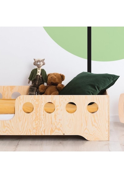 Markaawm Roofless Ahşap Çocuk Karyola Montessori Yatak Bebek Beşiği