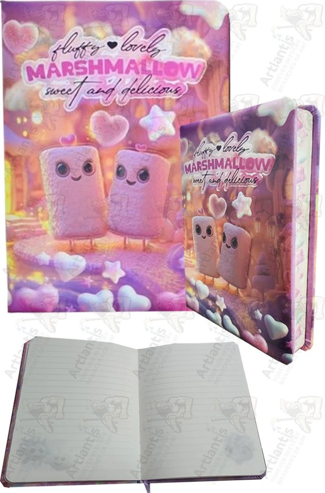 Kokulu Not Defteri 1 Adet Puffy Cute 13x18cm 96 Yaprak Çizgili Pofuduk Defter Kız Hediye Defter Pembe