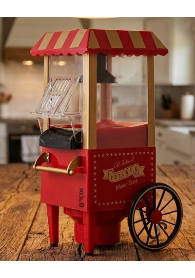 5 Dakikada Popcorn Hazırlayan Yağsız Patlatma Makinesi Çok Renkli
