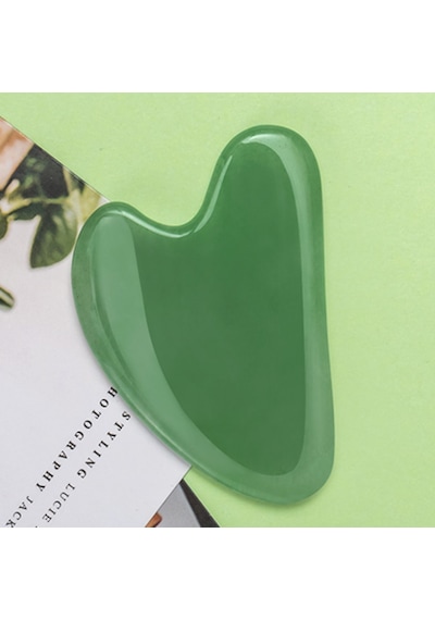 Aventurin Gua Sha Yüz Vücut Masaj Taşı Doğal Taş