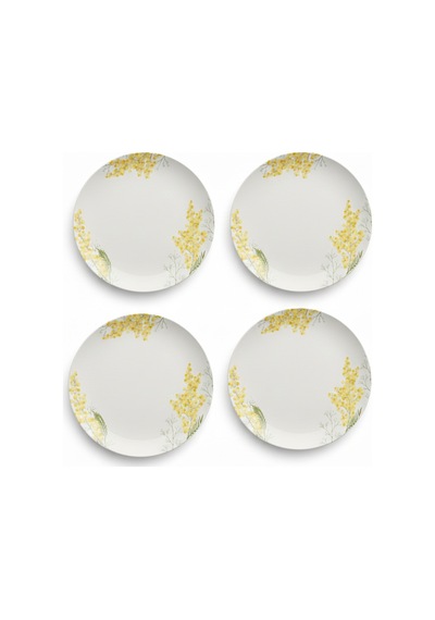 Rakle Mimosa Seramik 4'lü Servis Tabağı Seti 25,5 Cm Çok Renkli