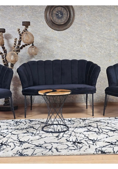 Zafir Siyah Boyalı Tel Ayak Papatya Çay Seti Koltuk Takımı , Balkon, Salon, Ofis, Cafe Koltuk Takımı Siyah Zafir Siyah Boyalı Tel Ayak Papatya Çay Seti Koltuk Takımı , Balkon, Salon, Ofis, Cafe Koltuk Takımı Siyah