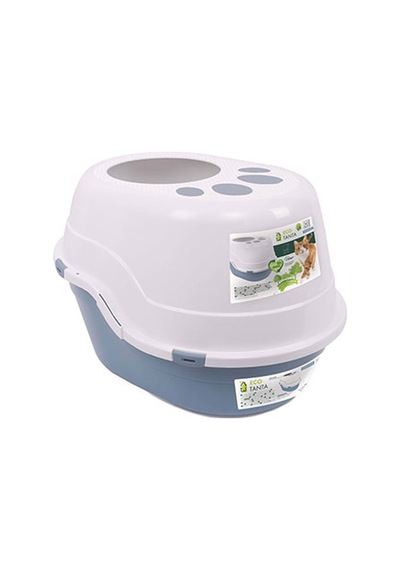 M-pets Eco Tima Kapalı Kedi Tuvaleti Mavi 63x49x42 Cm 244-53024.01