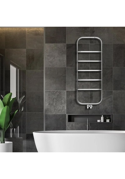 45 x 120mm Paslanmaz Çelik Spin Fırça Mat İnox & Parlak Black Chrome Havlupan