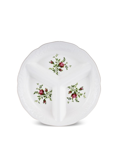 Karaca Vintage Rose Bölmeli Sunumluk 25 Cm Çok Renkli
