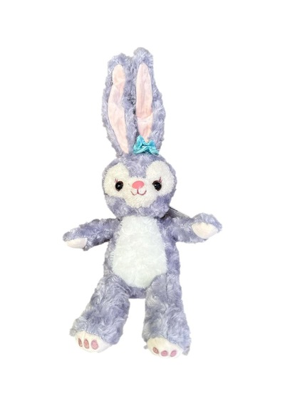 Sevimli Peluş Tavşan Uyku Arkadaşım Hediyelik Peluş Tavşan Kulak Dahil 50 Cm Gri