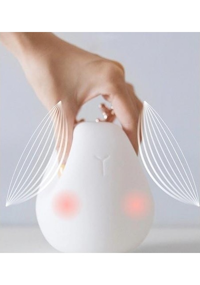 Geyik Tasarımlı Beyaz Işık 3 Kademeli Silikonlu Gece Lambası Beyaz