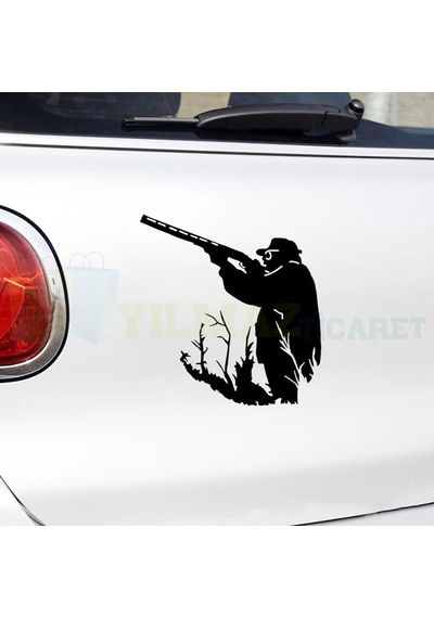 Avcı Avcılık Hunter Av Oto Sticker Araba Yapıştırma Etiket Çıkartma