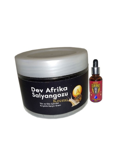 Giant Yaşlanmakarşıtı Dev Afrikasalyangozu Kremi 100 Ml + Hotrhino Bayan Afrodizyakdamla
