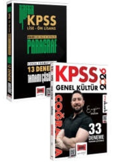 Yargı Yayınları 2026 Kpss Lise - Ön Lisans Paragraf Ve Genel Kültür Coğrafya Deneme Seti