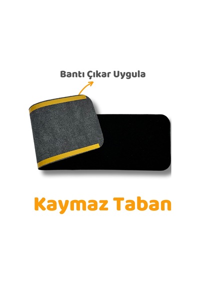 Beylini Kaymaz Merdiven Halısı Kendinden Yapışkanlı 1 Adet 20x75 Siyah